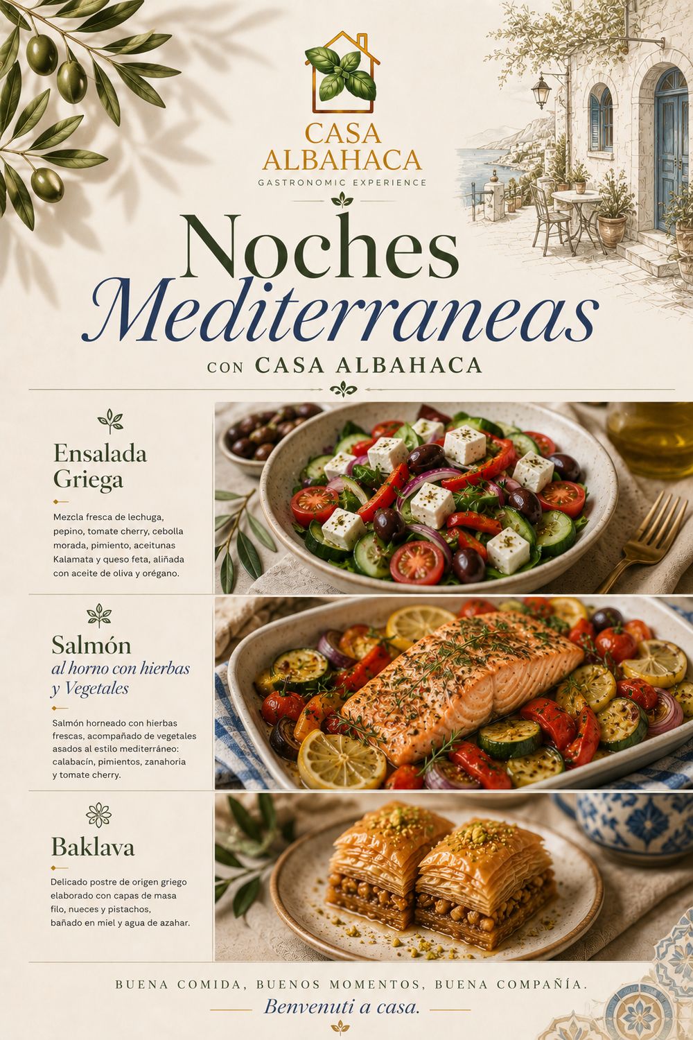 Menú Noche Mediterránea